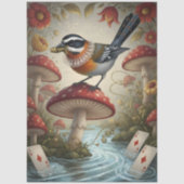 Decoupage Whimsical Bird Seidenpapier 薄葉紙 (正面)