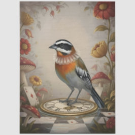 Decoupage Whimsical Bird Seidenpapier 薄葉紙