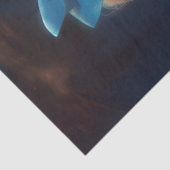 Decoupage Whimsical Blonde Blue Headband & Rabbit 薄葉紙 (詳細)