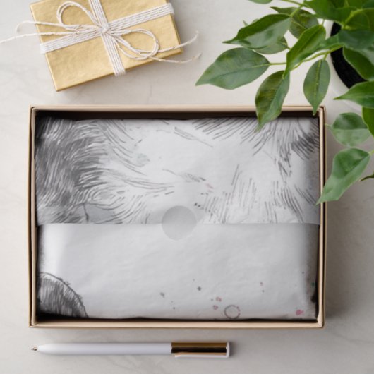 Decoupage Whimsical Bubble Gum Bulldog 薄葉紙 (ギフト)