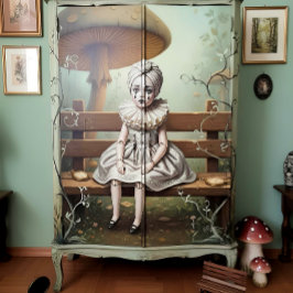 Decoupage Whimsical doll 薄葉紙