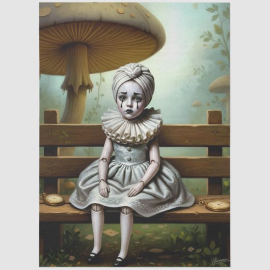 Decoupage Whimsical doll 薄葉紙 (正面)