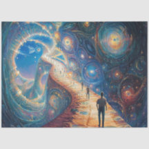 Decoupage Whimsical Dreamlike Galaxy 