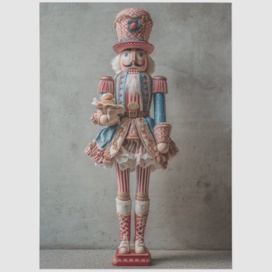 Decoupage Whimsical Festive Nutcracker  薄葉紙 (正面)