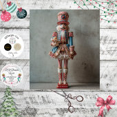 Decoupage Whimsical Festive Nutcracker  薄葉紙