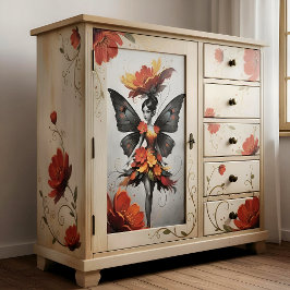 Decoupage Whimsical Flower Fairy 薄葉紙