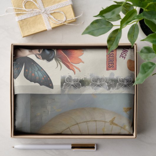 Decoupage Whimsical Flower Fairy 薄葉紙 (ギフト)