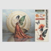 Decoupage Whimsical Flower Fairy 薄葉紙 (正面)