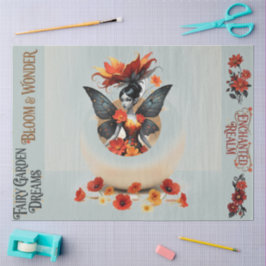 Decoupage Whimsical Flower Fairy 薄葉紙