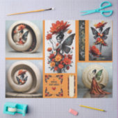 Decoupage Whimsical Flower Fairy Seidenpapier 薄葉紙 (クラフト)