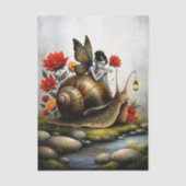 Decoupage Whimsical Flower Fairy Seidenpapier 薄葉紙 (正面)