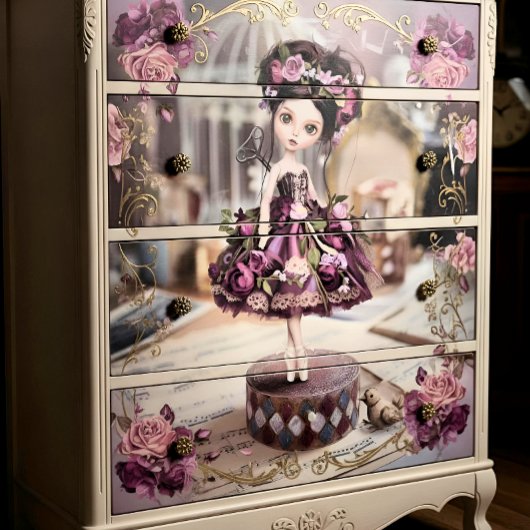 Decoupage Whimsical Flower Fairy Seidenpapier 薄葉紙