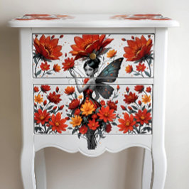 Decoupage Whimsical Flower Fairy Seidenpapier 薄葉紙