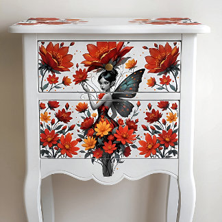 Decoupage Whimsical Flower Fairy Seidenpapier 薄葉紙