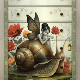 Decoupage Whimsical Flower Fairy Seidenpapier 薄葉紙