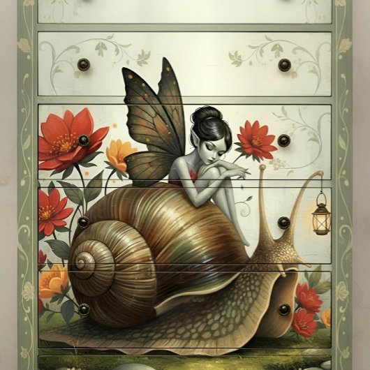 Decoupage Whimsical Flower Fairy Seidenpapier 薄葉紙