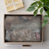 Decoupage Whimsical Girl in Christmas Wonderland  薄葉紙 (ギフト)