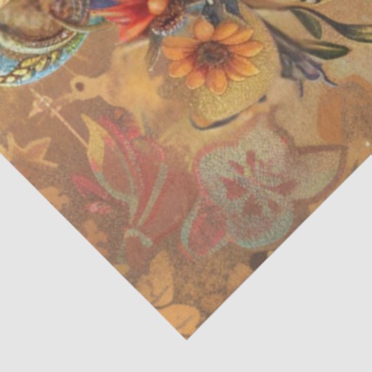 Decoupage Whimsical Kitten Ornate Teacup  薄葉紙 (詳細)