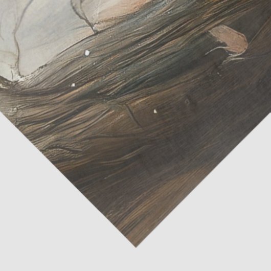 Decoupage Whimsical Pig Duo in Forest 薄葉紙 (詳細)