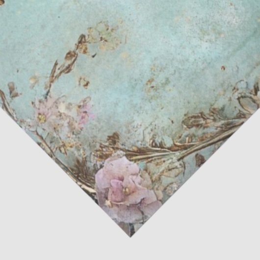 Decoupage Whimsical Spring Easter Rabbit Carriage 薄葉紙 (詳細)