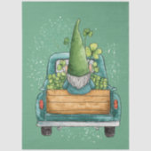 Decoupage Whimsical St. Patrick's Day Gnome  薄葉紙 (正面)