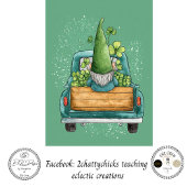 Decoupage Whimsical St. Patrick's Day Gnome  薄葉紙