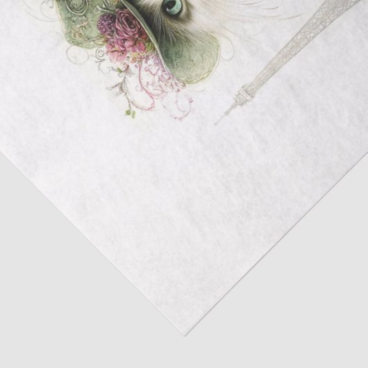 Decoupage Whimsical Wispy Cats 8 x 10 Canvas 薄葉紙 (詳細)