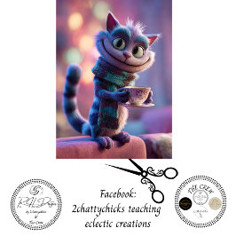 Decoupage Whimsical Wonderland Style Tea Cat 薄葉紙