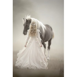 Decoupage Whispers of Wedding Day Lady & Horse 薄葉紙