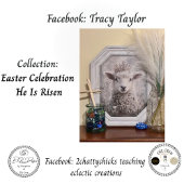 Decoupage White Lamb Easter Sunday Ornate Crown 薄葉紙