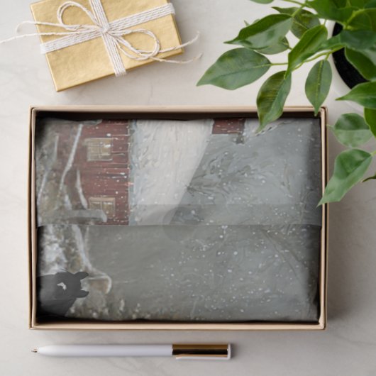 Decoupage Winter Barnyard Christmas At Debbie's  薄葉紙 (ギフト)