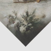 Decoupage Winter Scene Children in Sleight 薄葉紙 (詳細)