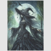 Decoupage Witchy Woman Moonlight Lace 薄葉紙 (正面)