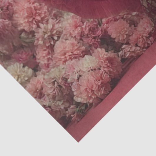 Decoupage Woman Dramatic Ruffles for Valentine  薄葉紙 (詳細)