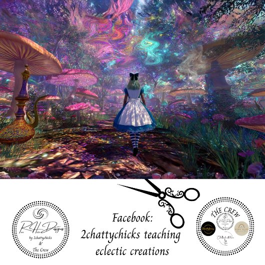 Decoupage Wonderland Enchanted Mushroom Forest  薄葉紙
