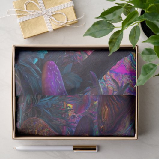 Decoupage Wonderland Path Psychedelic Forest 薄葉紙 (ギフト)