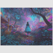 Decoupage Wonderland Path Psychedelic Forest 薄葉紙 (正面)
