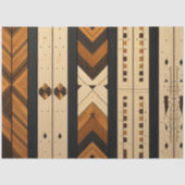 Decoupage Wooden Geometric Inlay Rustic Colors 薄葉紙 (正面)