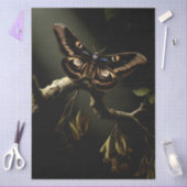 Decoupage Woodland Moth Illustration 薄葉紙 (クラフト)