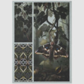 Decoupage Woodland Moth Illustration 薄葉紙 (正面)