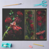 Decoupage Woodland Moth Illustration 薄葉紙 (クラフト)