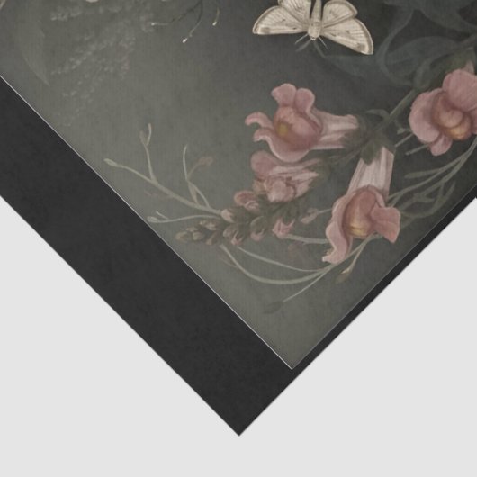 Decoupage Woodland Moth Illustration 薄葉紙 (詳細)