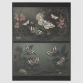 Decoupage Woodland Moth Illustration 薄葉紙 (正面)