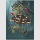 Decoupage Woodland Moth Illustration 薄葉紙 (正面)