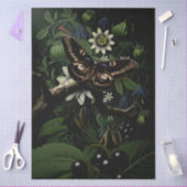 Decoupage Woodland Moth Illustration 薄葉紙 (クラフト)