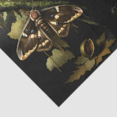 Decoupage Woodland Moth Illustration 薄葉紙 (詳細)