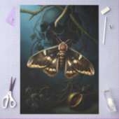 Decoupage Woodland Moth Illustration 薄葉紙 (クラフト)