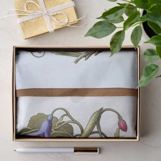 Decoupage Woodland Moth Illustration 薄葉紙 (ギフト)