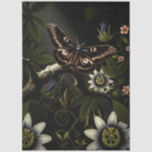 Decoupage Woodland Moth Illustration 薄葉紙 (正面)