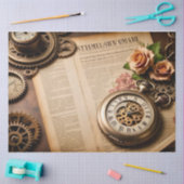 Decoupagepapier, SteamFunk Clock 1 薄葉紙 (クラフト)